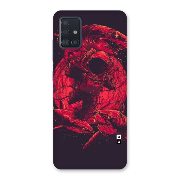 Coloured Spaceman Back Case for Galaxy A51