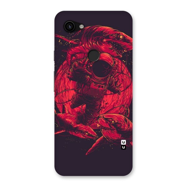 Coloured Spaceman Back Case for Google Pixel 3a XL