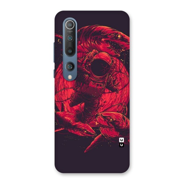 Coloured Spaceman Back Case for Mi 10