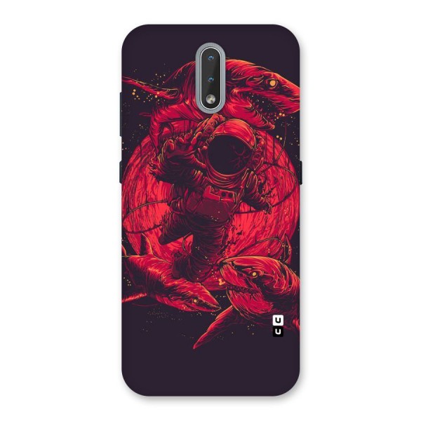 Coloured Spaceman Back Case for Nokia 2.3