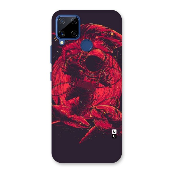 Coloured Spaceman Back Case for Realme C12