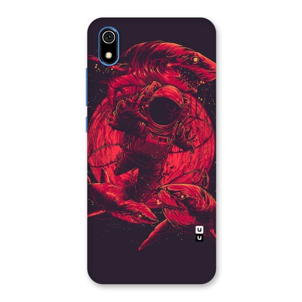 Coloured Spaceman Back Case for Redmi 7A