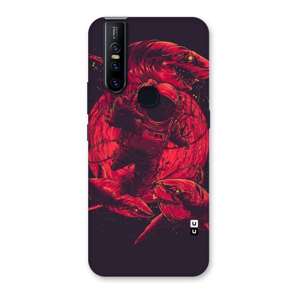 Coloured Spaceman Back Case for Vivo V15