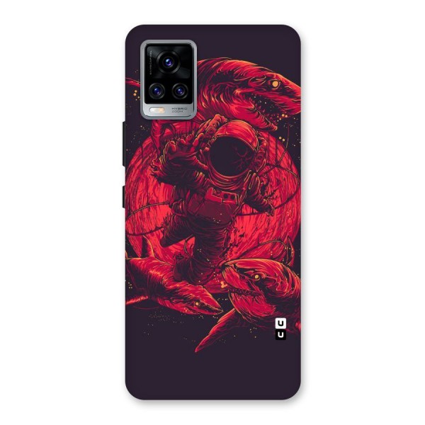 Coloured Spaceman Back Case for Vivo V20 Pro