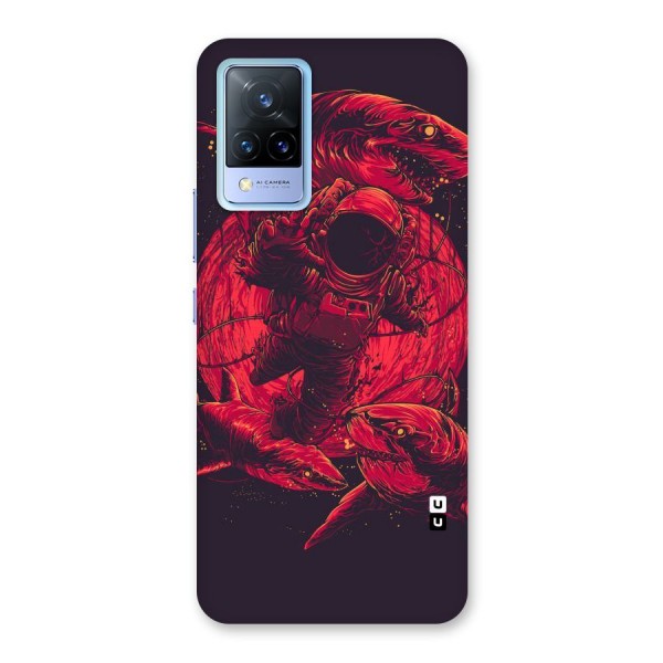 Coloured Spaceman Back Case for Vivo V21 5G