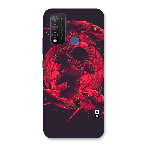 Coloured Spaceman Back Case for Vivo Y30