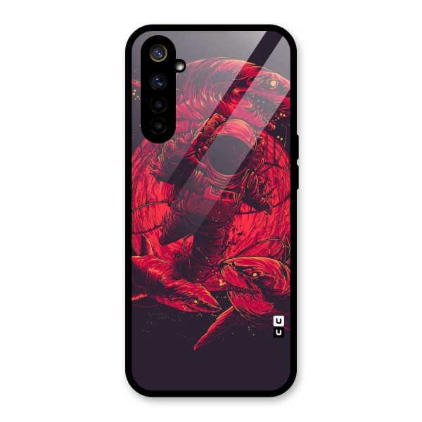 Coloured Spaceman Glass Back Case for Realme 6