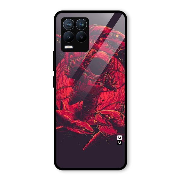 Coloured Spaceman Glass Back Case for Realme 8 Pro