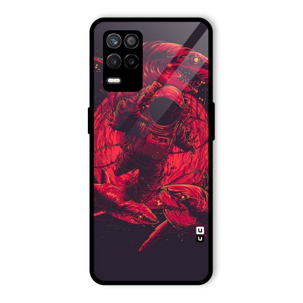 Coloured Spaceman Glass Back Case for Realme 9 5G