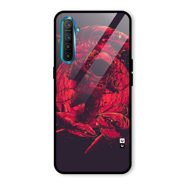 Coloured Spaceman Glass Back Case for Realme XT