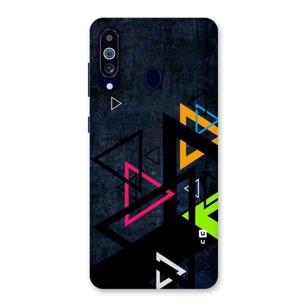 Coloured Triangles Back Case for Galaxy A60