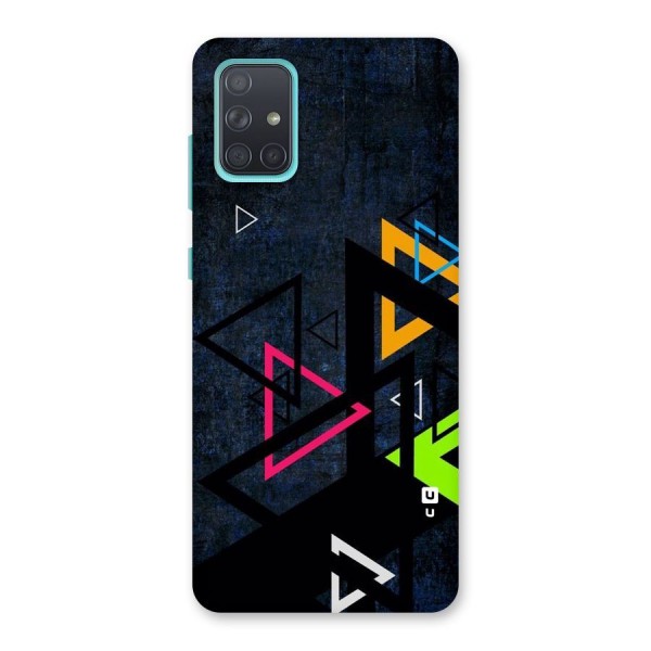 Coloured Triangles Back Case for Galaxy A71