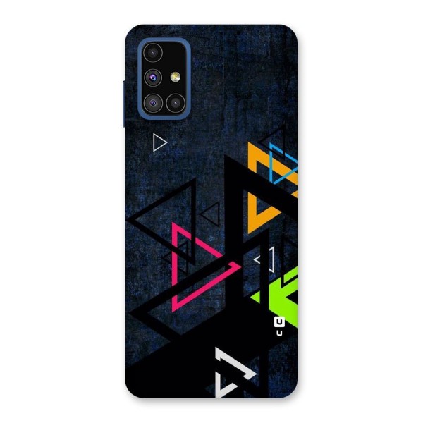 Coloured Triangles Back Case for Galaxy M51