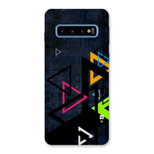 Coloured Triangles Back Case for Galaxy S10