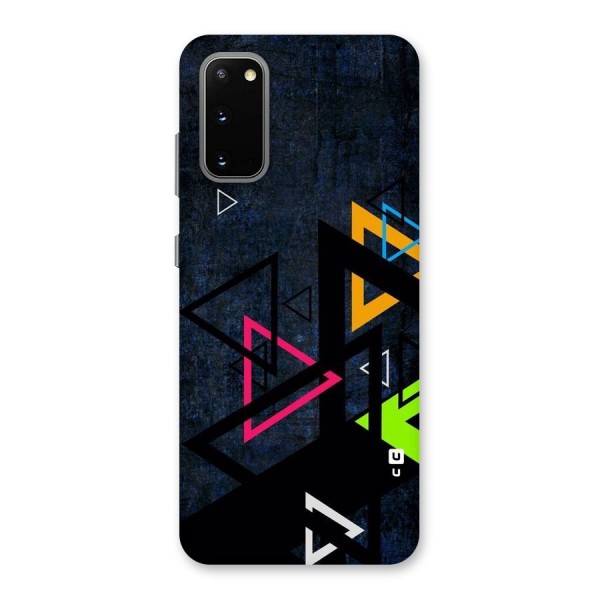 Coloured Triangles Back Case for Galaxy S20