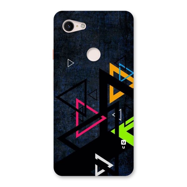 Coloured Triangles Back Case for Google Pixel 3 XL