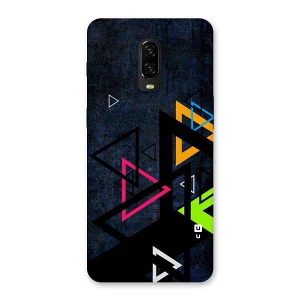 Coloured Triangles Back Case for OnePlus 6T