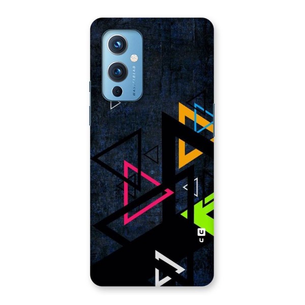 Coloured Triangles Back Case for OnePlus 9