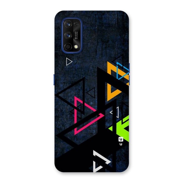 Coloured Triangles Back Case for Realme 7 Pro