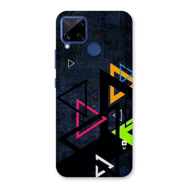 Coloured Triangles Back Case for Realme Narzo 30A