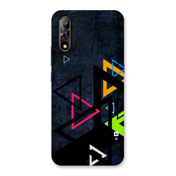 Coloured Triangles Back Case for Vivo S1