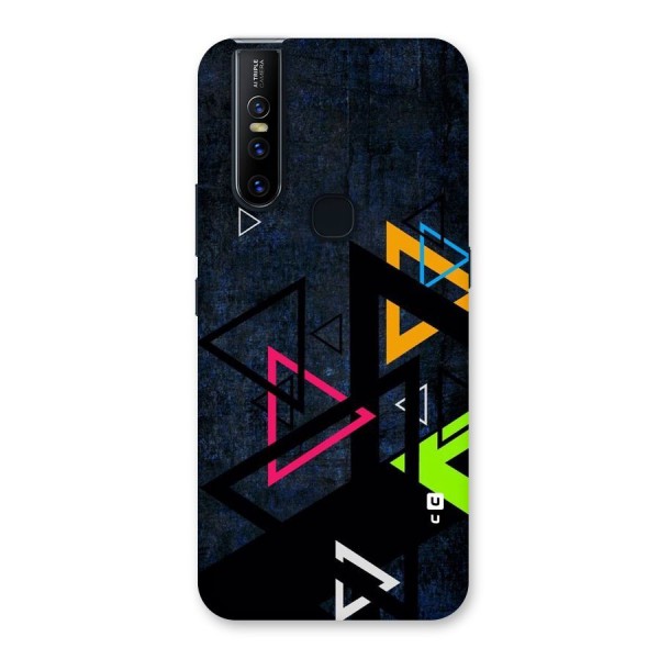 Coloured Triangles Back Case for Vivo V15