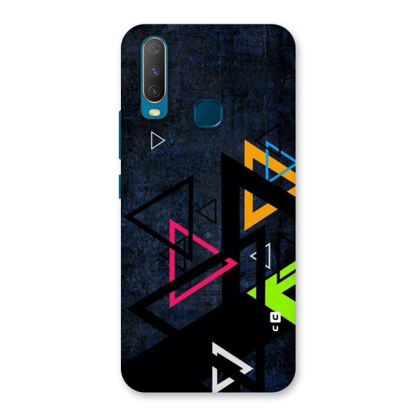 Coloured Triangles Back Case for Vivo Y12
