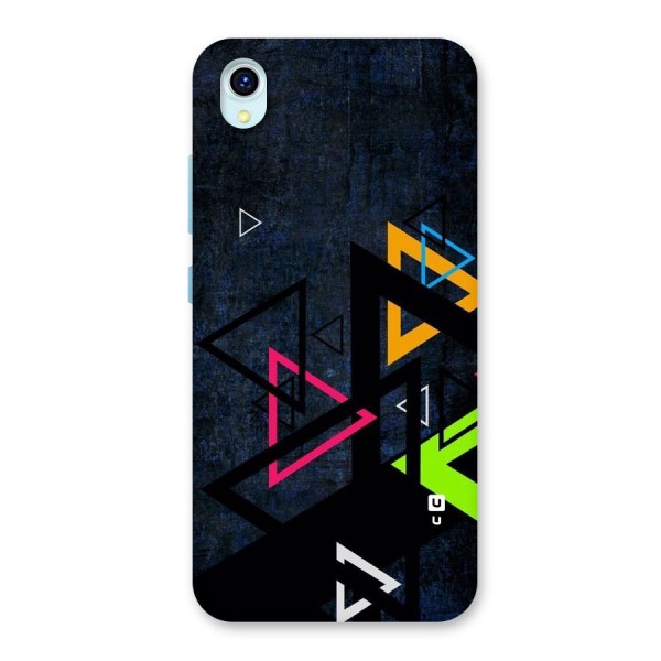 Coloured Triangles Back Case for Vivo Y1s