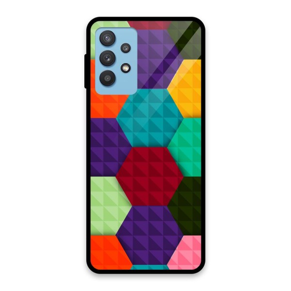 Colourful Abstract Glass Back Case for Galaxy M32 5G