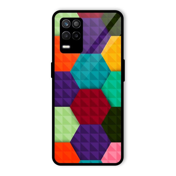 Colourful Abstract Glass Back Case for Realme 9 5G