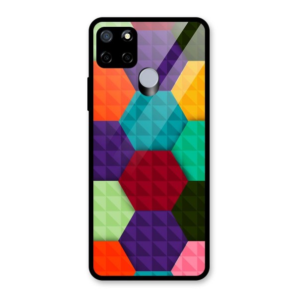 Colourful Abstract Glass Back Case for Realme C12