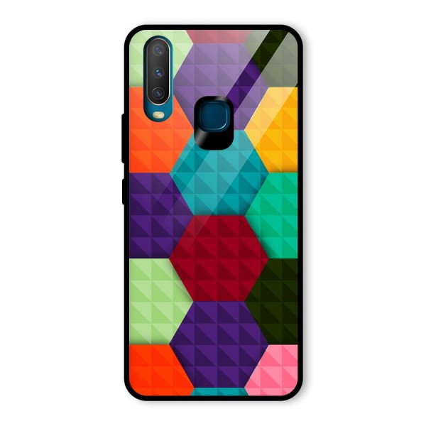 Colourful Abstract Glass Back Case for Vivo Y12