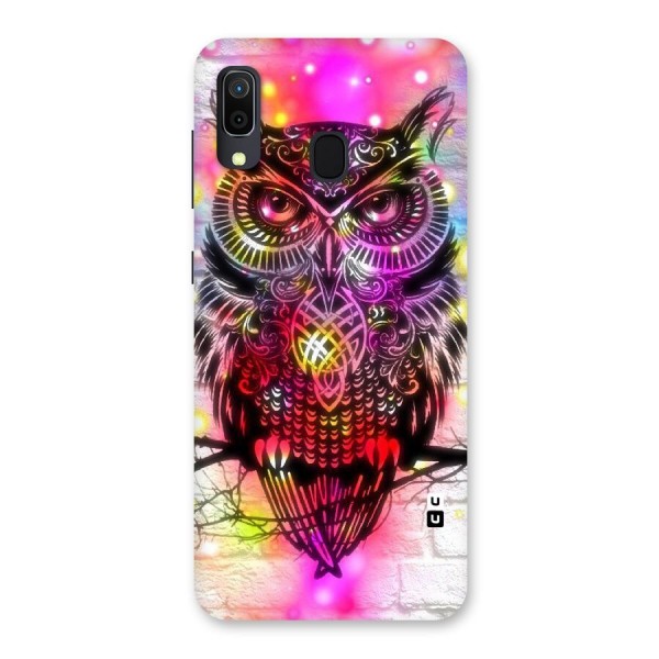 Colourful Owl Back Case for Galaxy A20