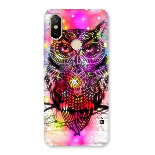 Colourful Owl Back Case for Mi A2