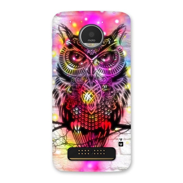 Colourful Owl Back Case for Moto Z Play