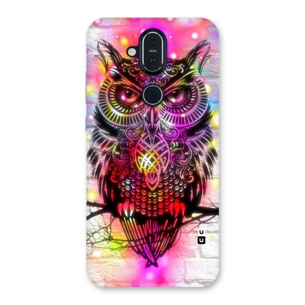 Colourful Owl Back Case for Nokia 8.1