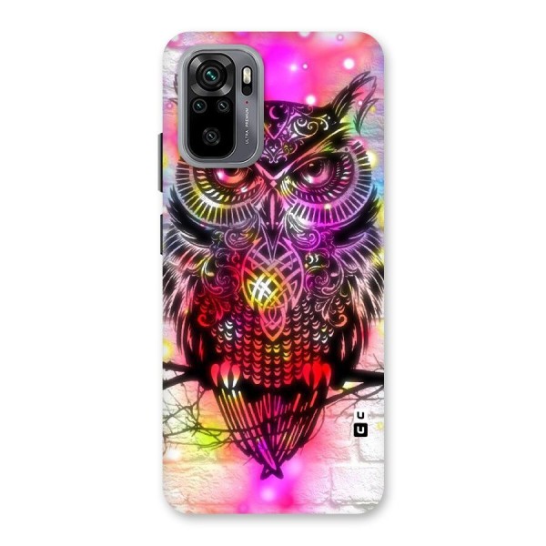 Colourful Owl Back Case for Redmi Note 10