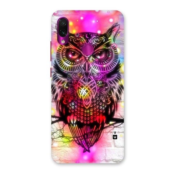 Colourful Owl Back Case for Redmi Note 7 Pro