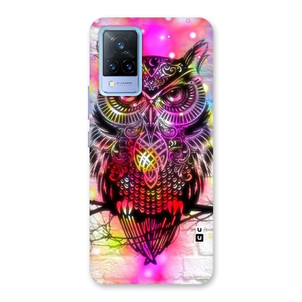 Colourful Owl Back Case for Vivo V21 5G