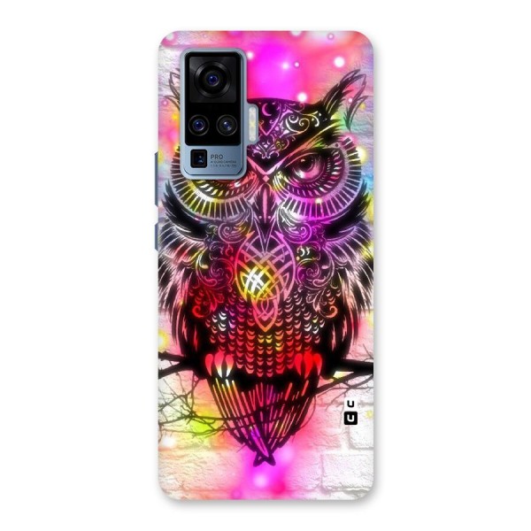 Colourful Owl Back Case for Vivo X50 Pro