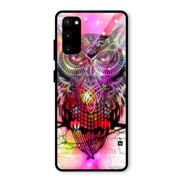 Colourful Owl Glass Back Case for Galaxy S20 FE