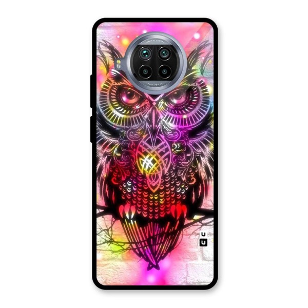 Colourful Owl Glass Back Case for Mi 10i