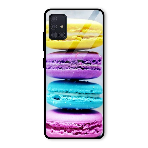 Colourful Whoopie Pies Glass Back Case for Galaxy A51