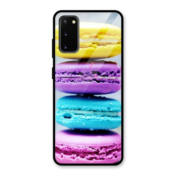 Colourful Whoopie Pies Glass Back Case for Galaxy S20