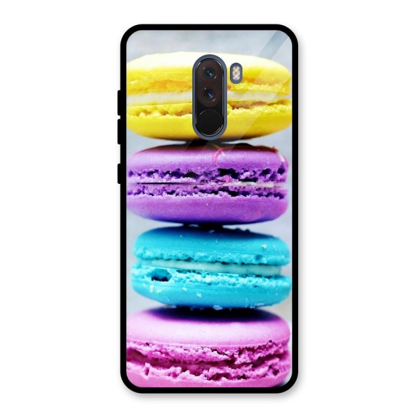 Colourful Whoopie Pies Glass Back Case for Poco F1