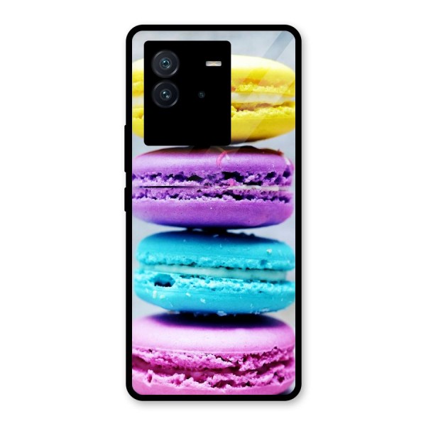 Colourful Whoopie Pies Glass Back Case for Vivo iQOO Neo 6 5G