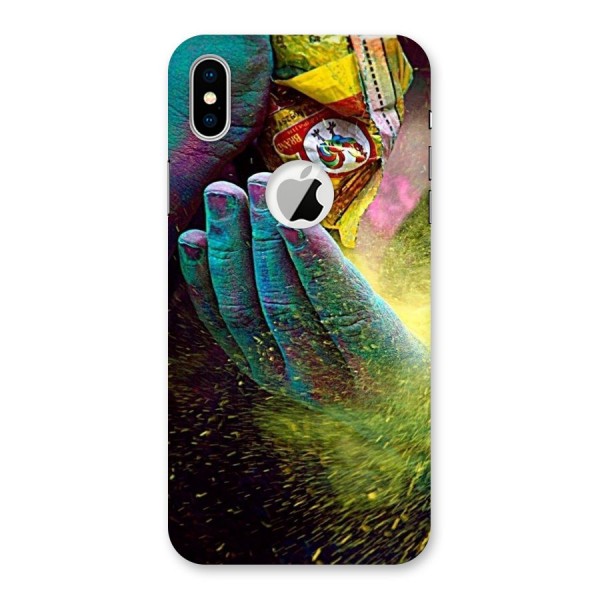 Colours Back Case for iPhone XS Logo Cut