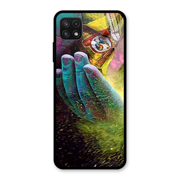 Colours Glass Back Case for Galaxy A22 5G