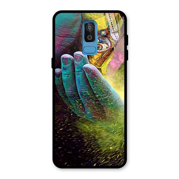 Colours Glass Back Case for Galaxy J8