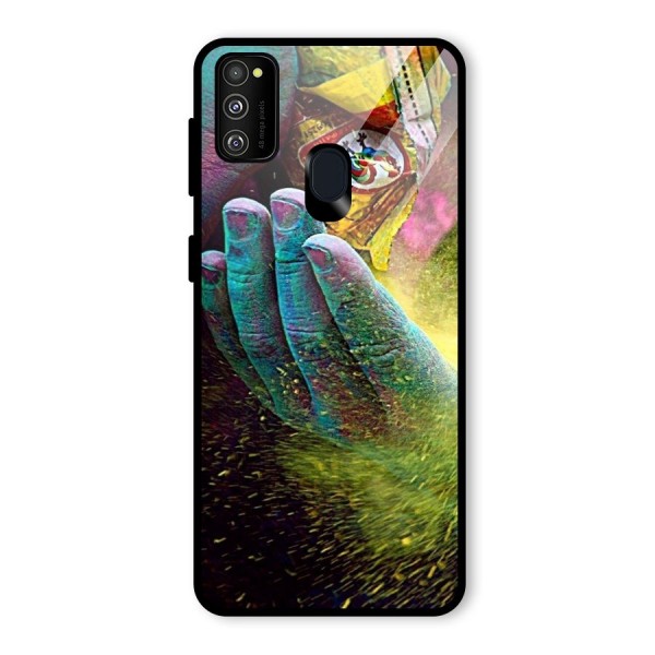 Colours Glass Back Case for Galaxy M21